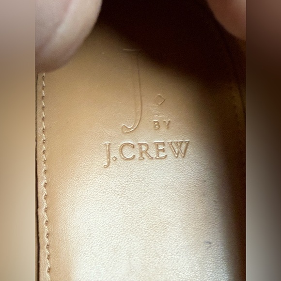 J Crew Women’s Anya Cream Suede Block Heels Size 12 - Picture 8 of 16